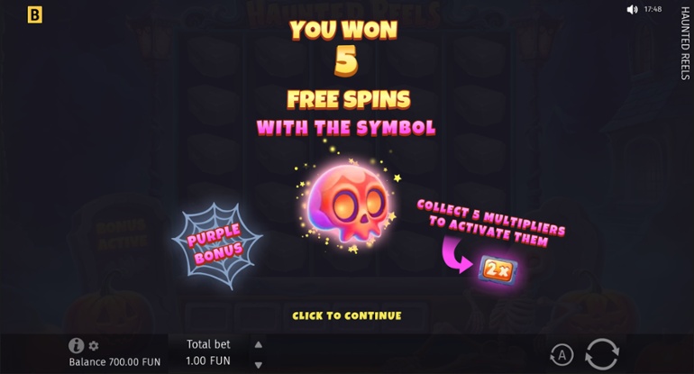 Haunted Reels - Free Spins bonus