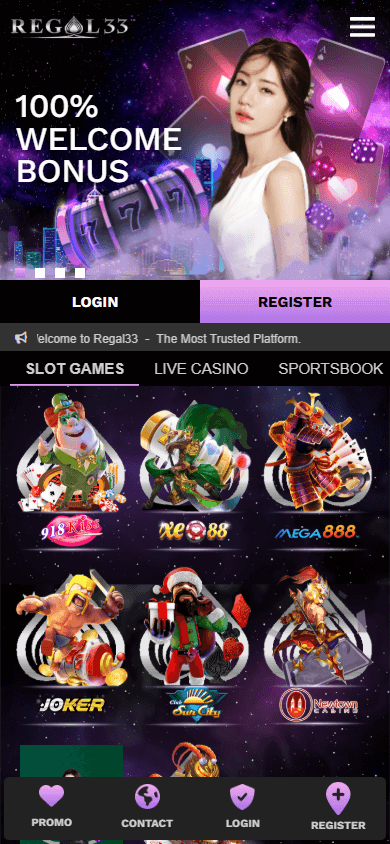 regal33_casino_homepage_mobile