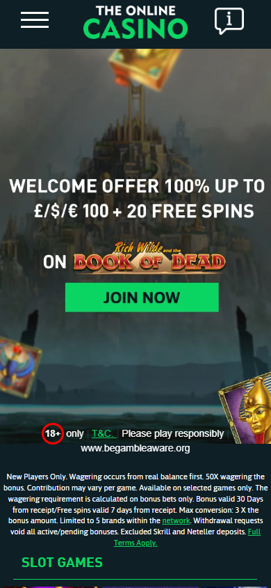 The_Online_Casino_homepage_mobile