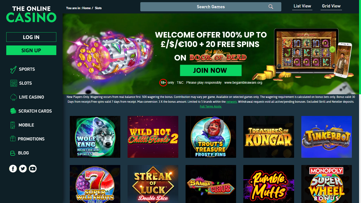 The_Online_Casino_game_gallery_desktop