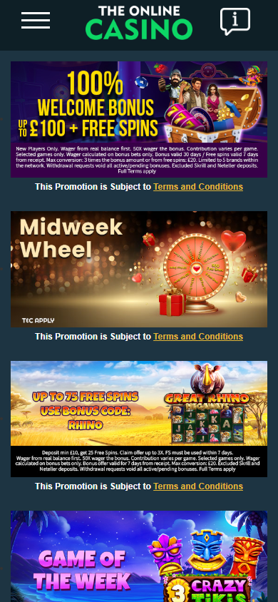 The_Online_Casino_promotions_mobile