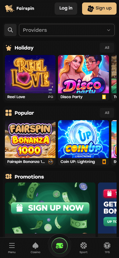 Fairspin_Casino_homepage_mobile