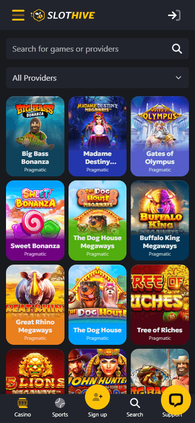 SlotHive_Casino_game_gallery_mobile