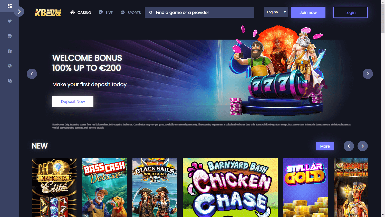 KB88_Casino_homepage_desktop