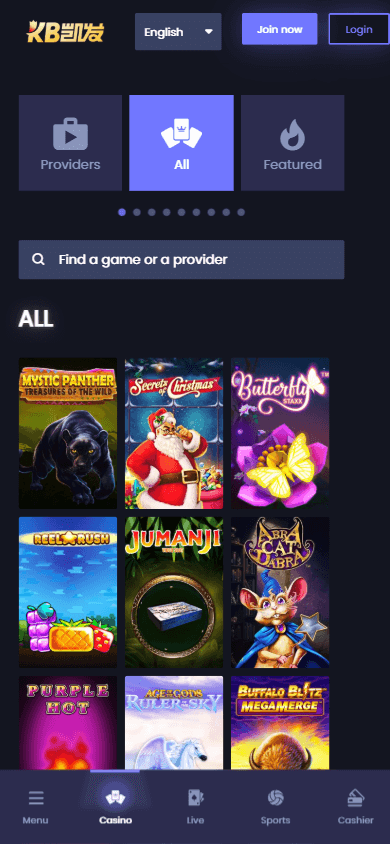 KB88_Casino_game_gallery_mobile