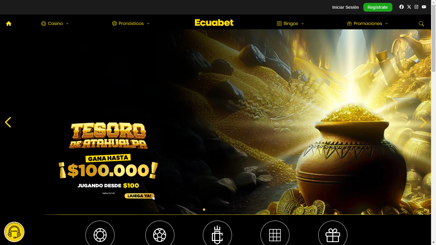 Ecuabet_Casino_homepage_desktop