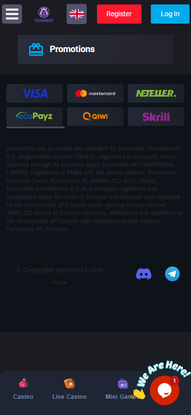 YourWin_Casino_promotions_mobile