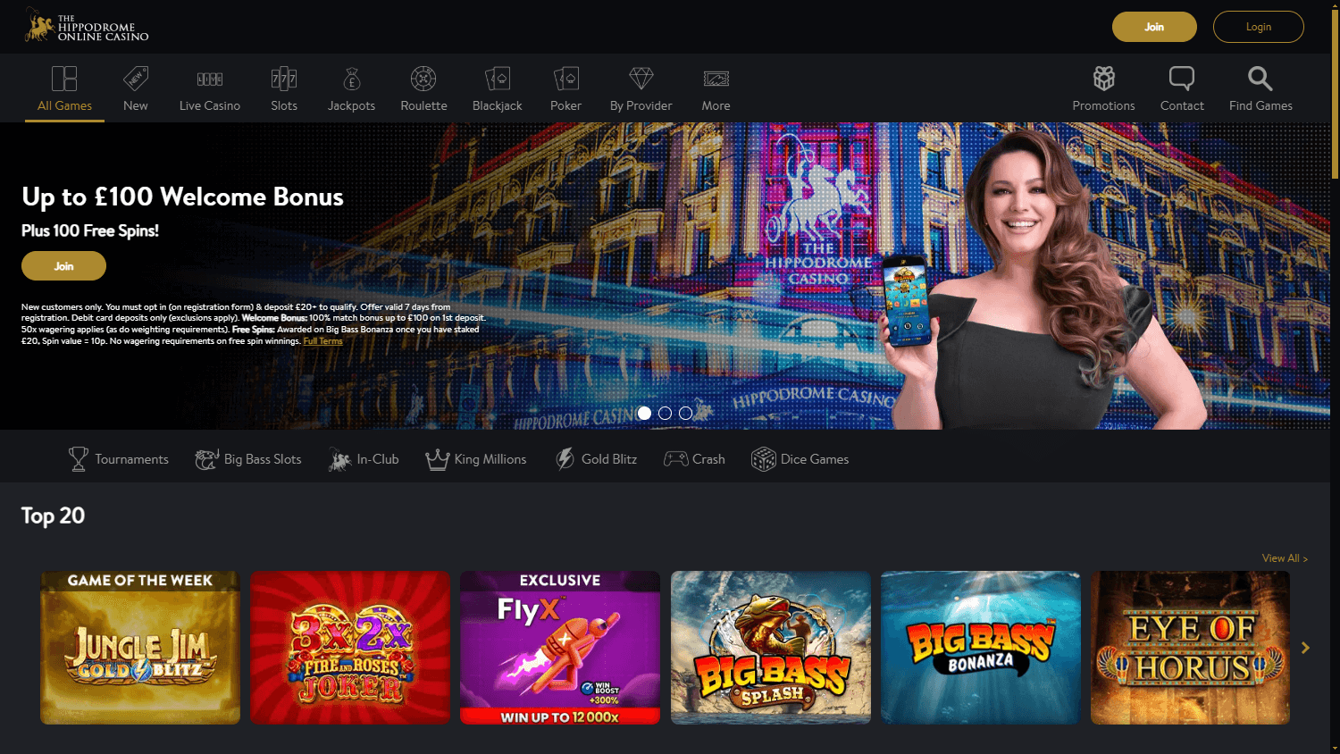The_Hippodrome_Online_Casino_homepage_desktop