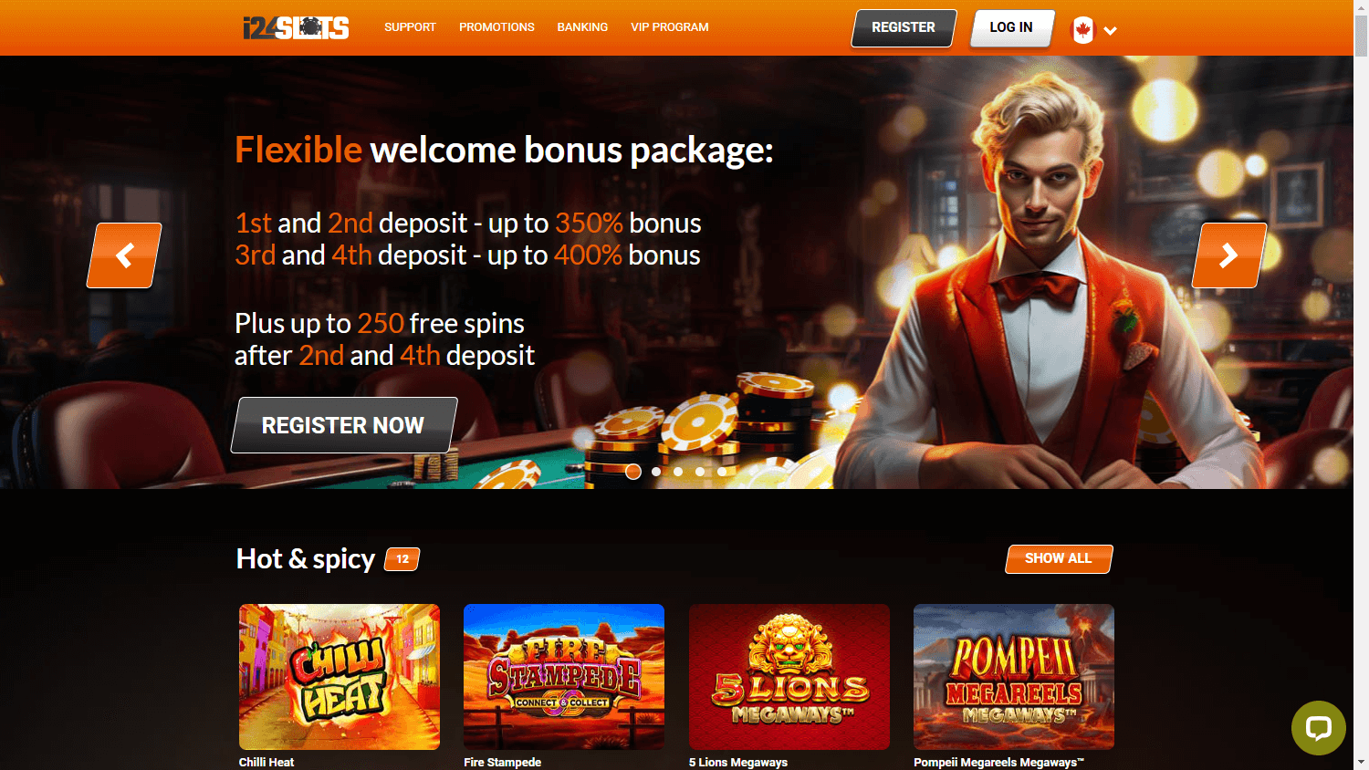 i24Slots_Casino_homepage_desktop