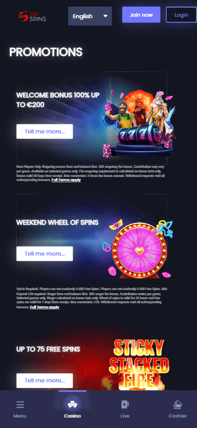 Sin_Spins_Casino_promotions_mobile