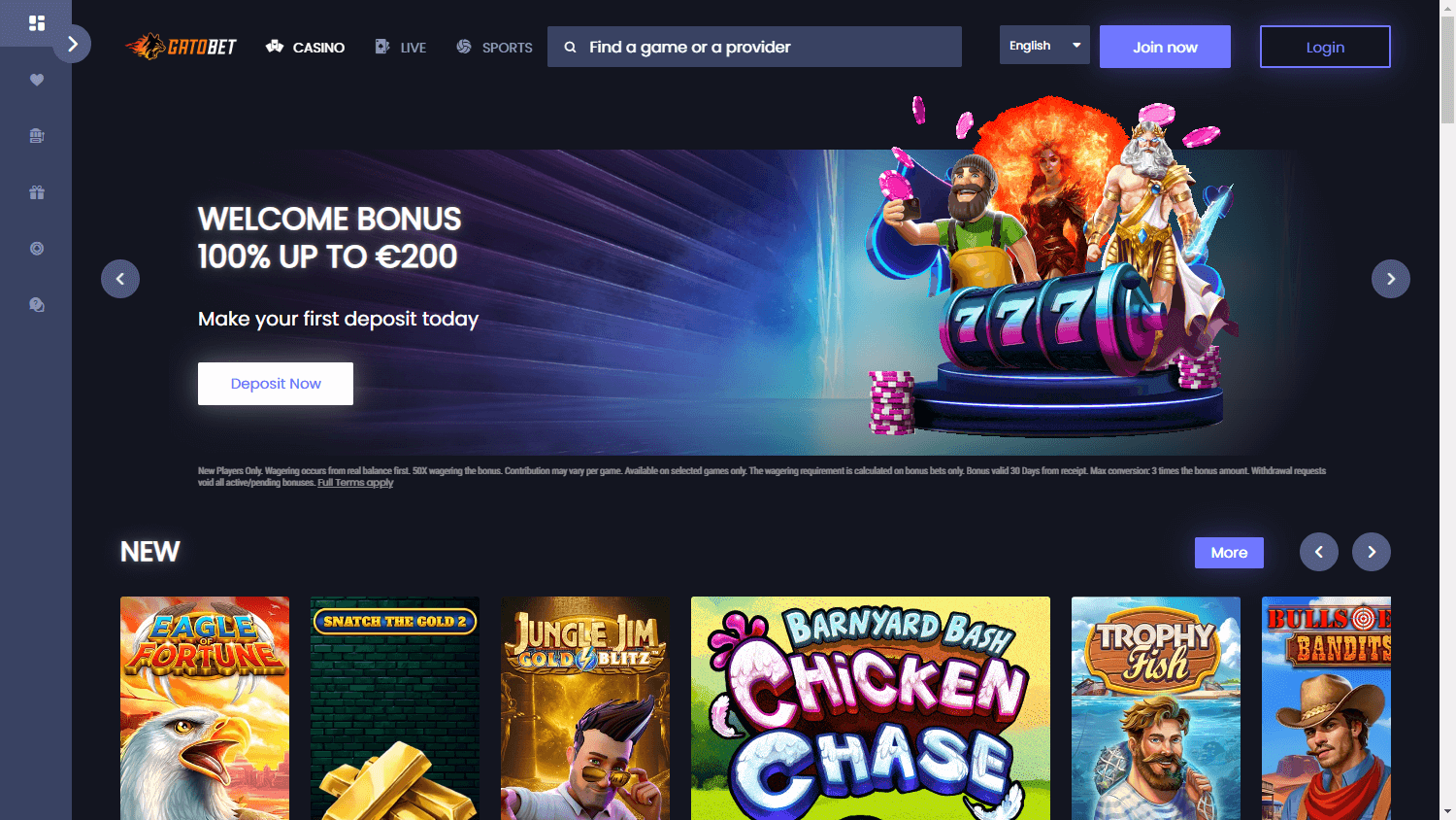 Gatobet_Casino_homepage_desktop