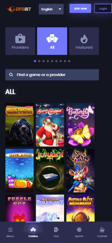 Gatobet_Casino_game_gallery_mobile