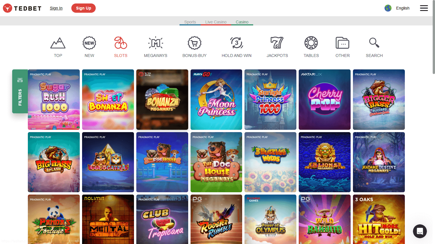 TedBet_Casino_game_gallery_desktop