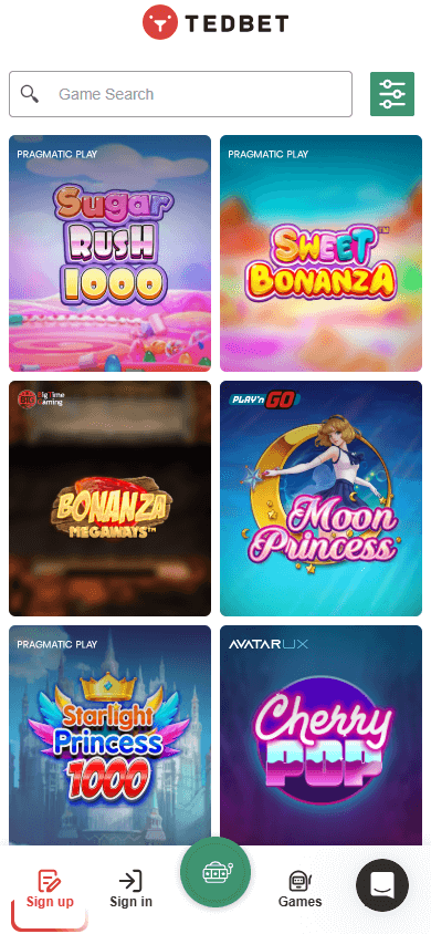 TedBet_Casino_game_gallery_mobile