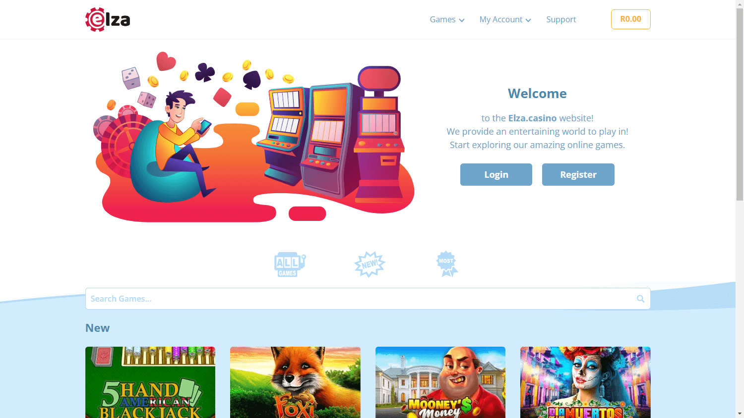 Elza_Casino_homepage_desktop