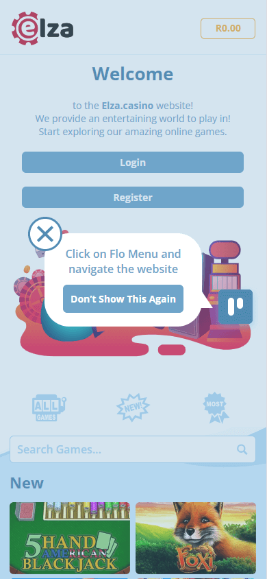 Elza_Casino_homepage_mobile