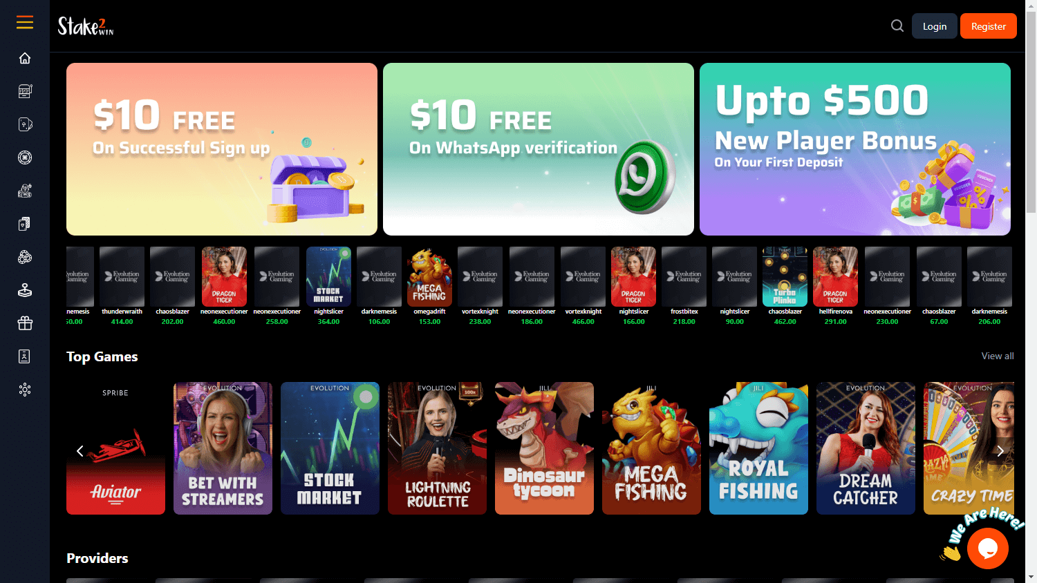 Stake2Win_Casino_homepage_desktop