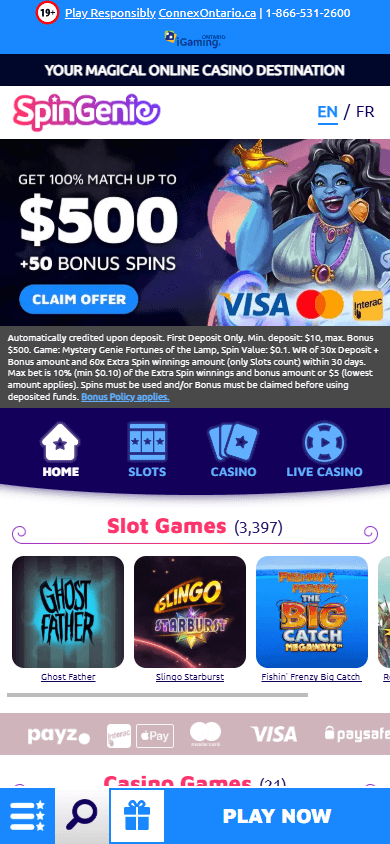 spingenie_casino_on_homepage_mobile
