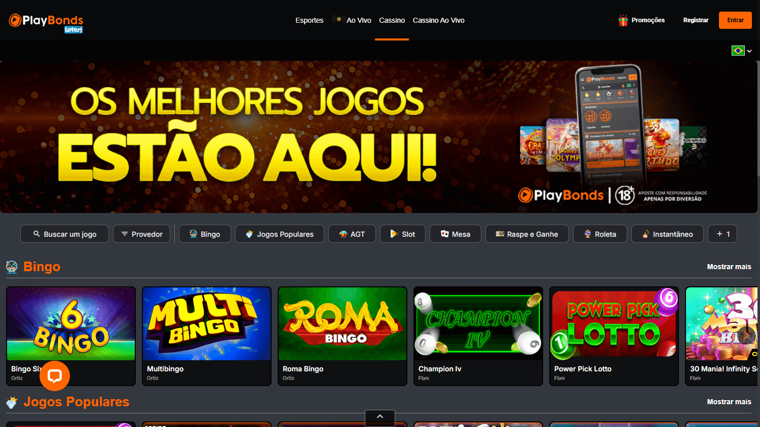 playbonds_casino_homepage_desktop