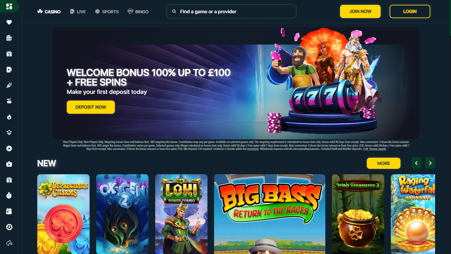 luckcity_casino_homepage_desktop
