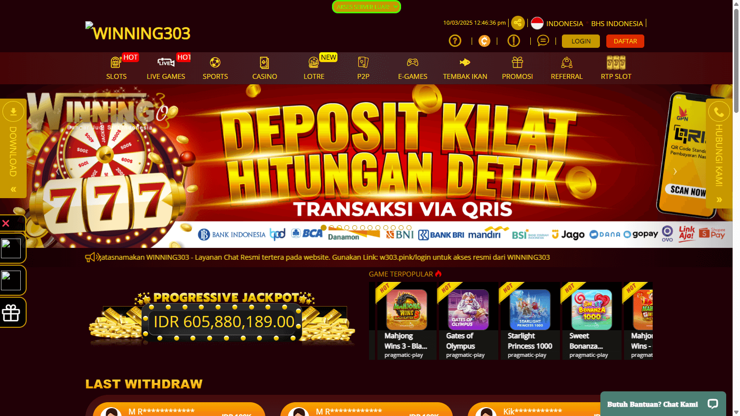 winning303_casino_homepage_desktop