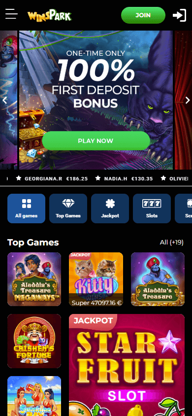 winspark_casino_homepage_mobile