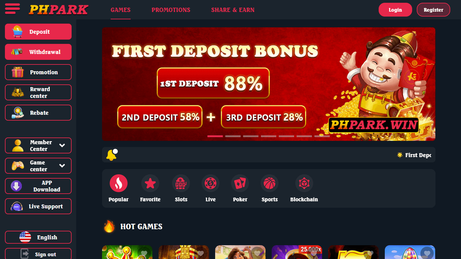 phpark_casino_homepage_desktop