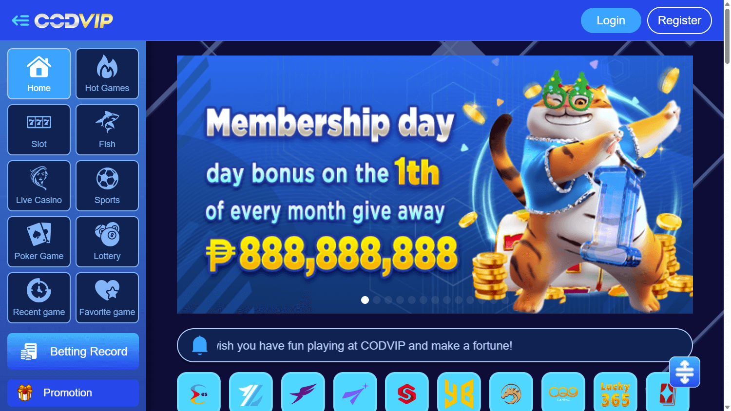 codvip_casino_homepage_desktop