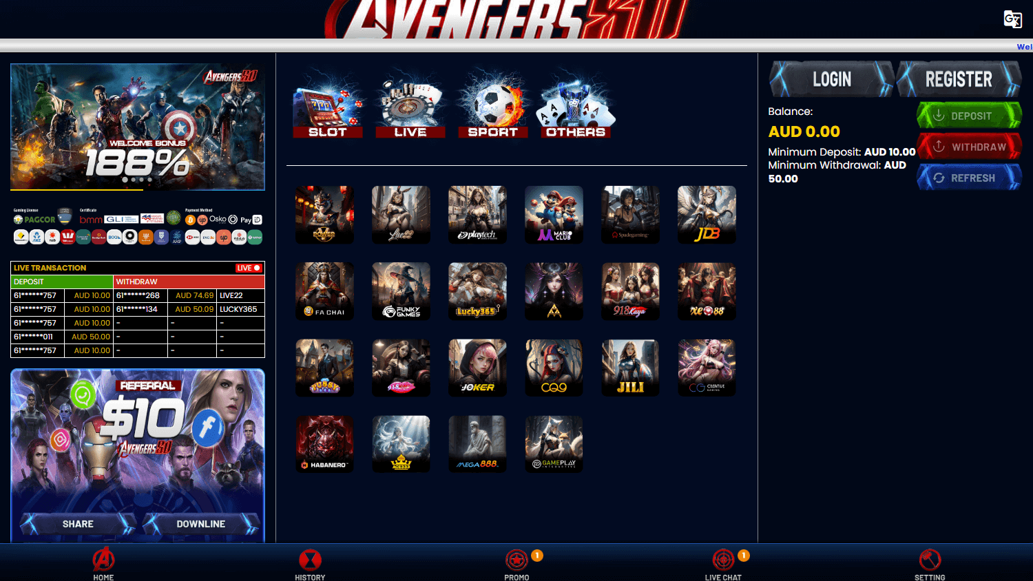 avengers80_casino_homepage_desktop
