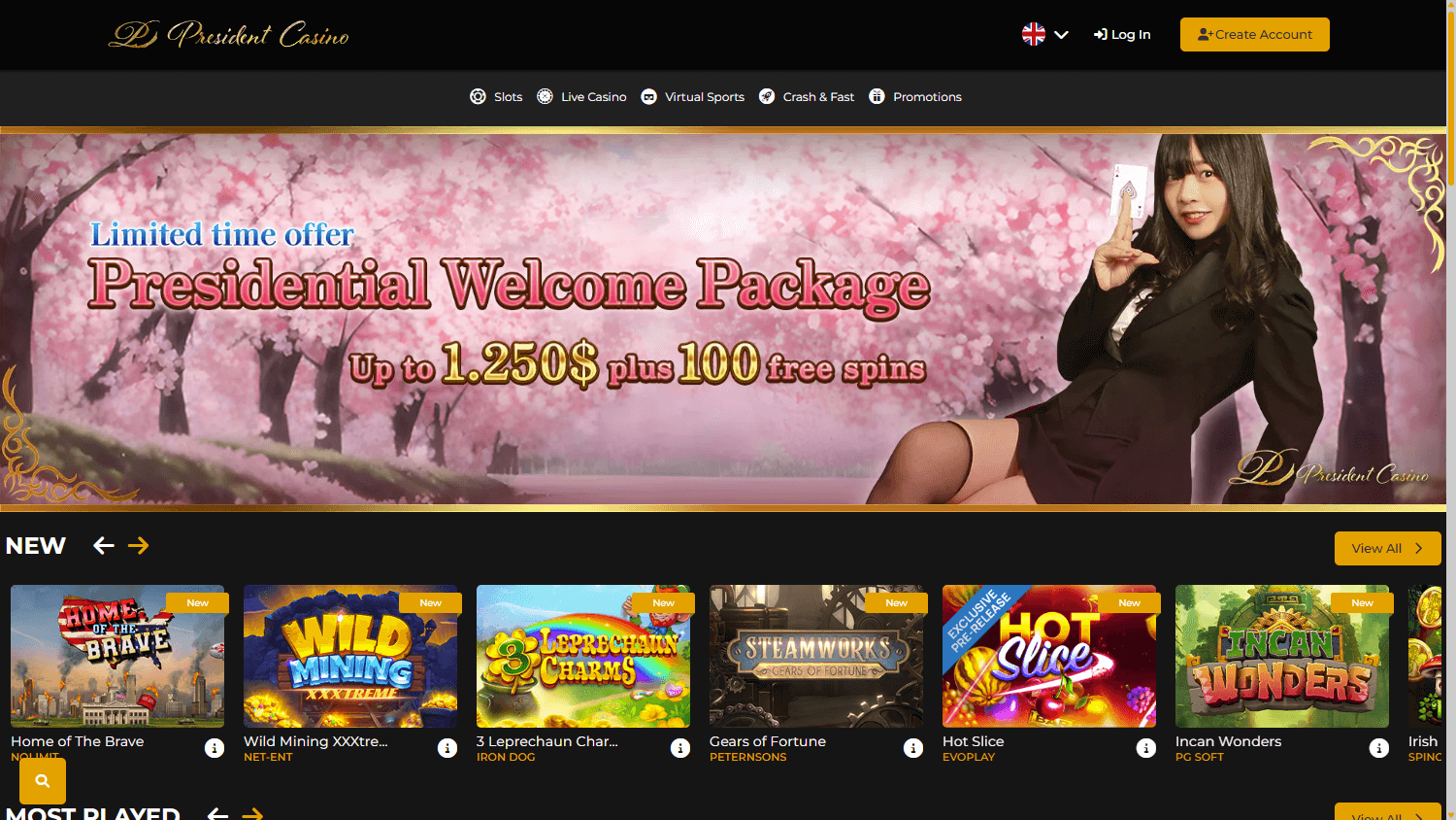president_casino_homepage_desktop