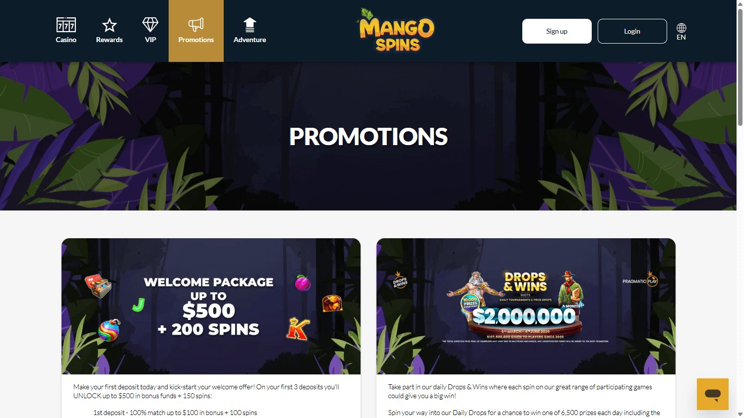 mango_spins_casino_promotions_desktop