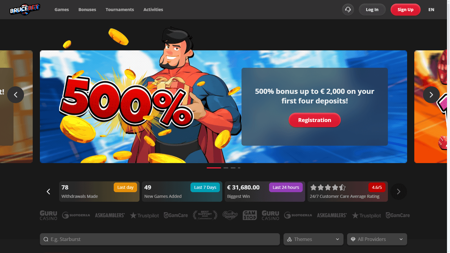 bruce_bet_casino_homepage_desktop