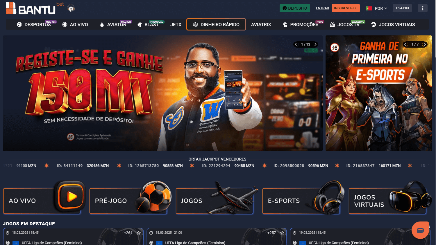 bantubet_casino_mz_homepage_desktop
