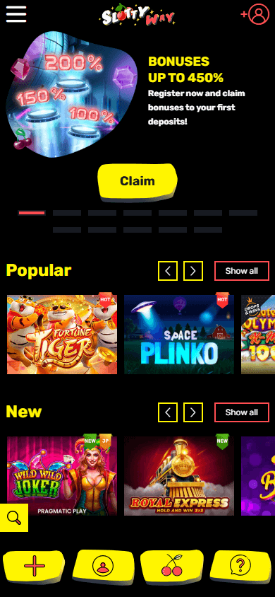 slottyway_casino_homepage_mobile