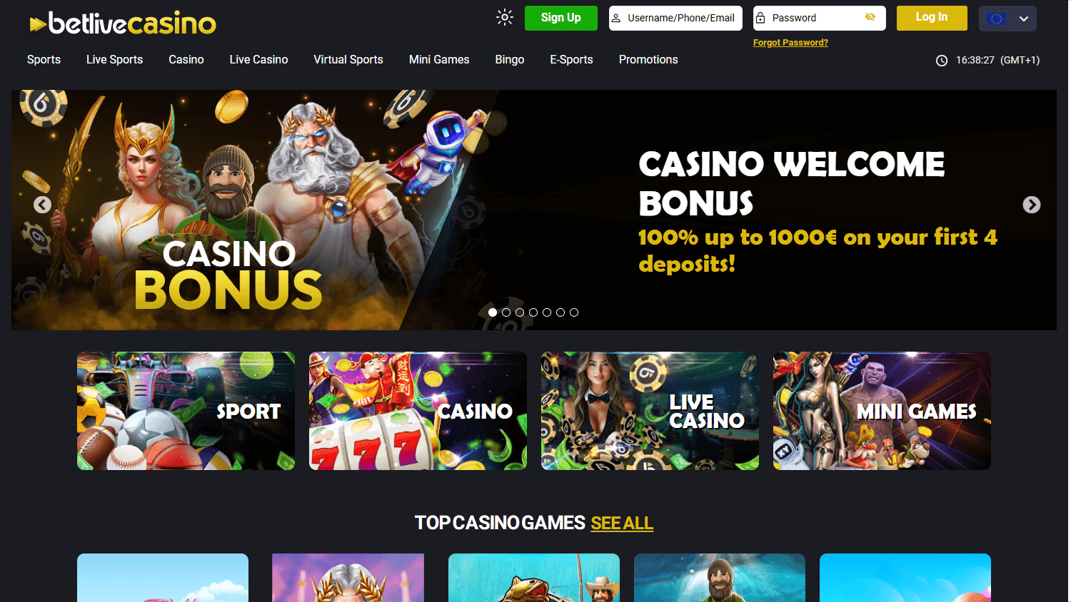 betlive_casino_homepage_desktop