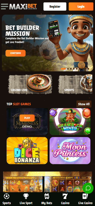 maxibet_casino_homepage_mobile