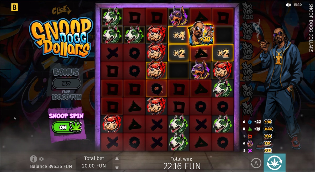 Snoop Dogg Dollars - Snoop Spin win