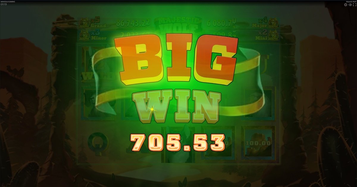 Majestic Wolf - Big win