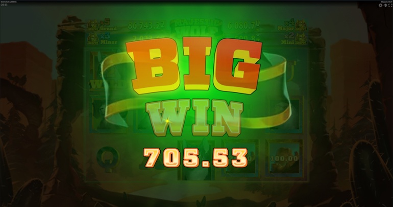 Majestic Wolf - Big win