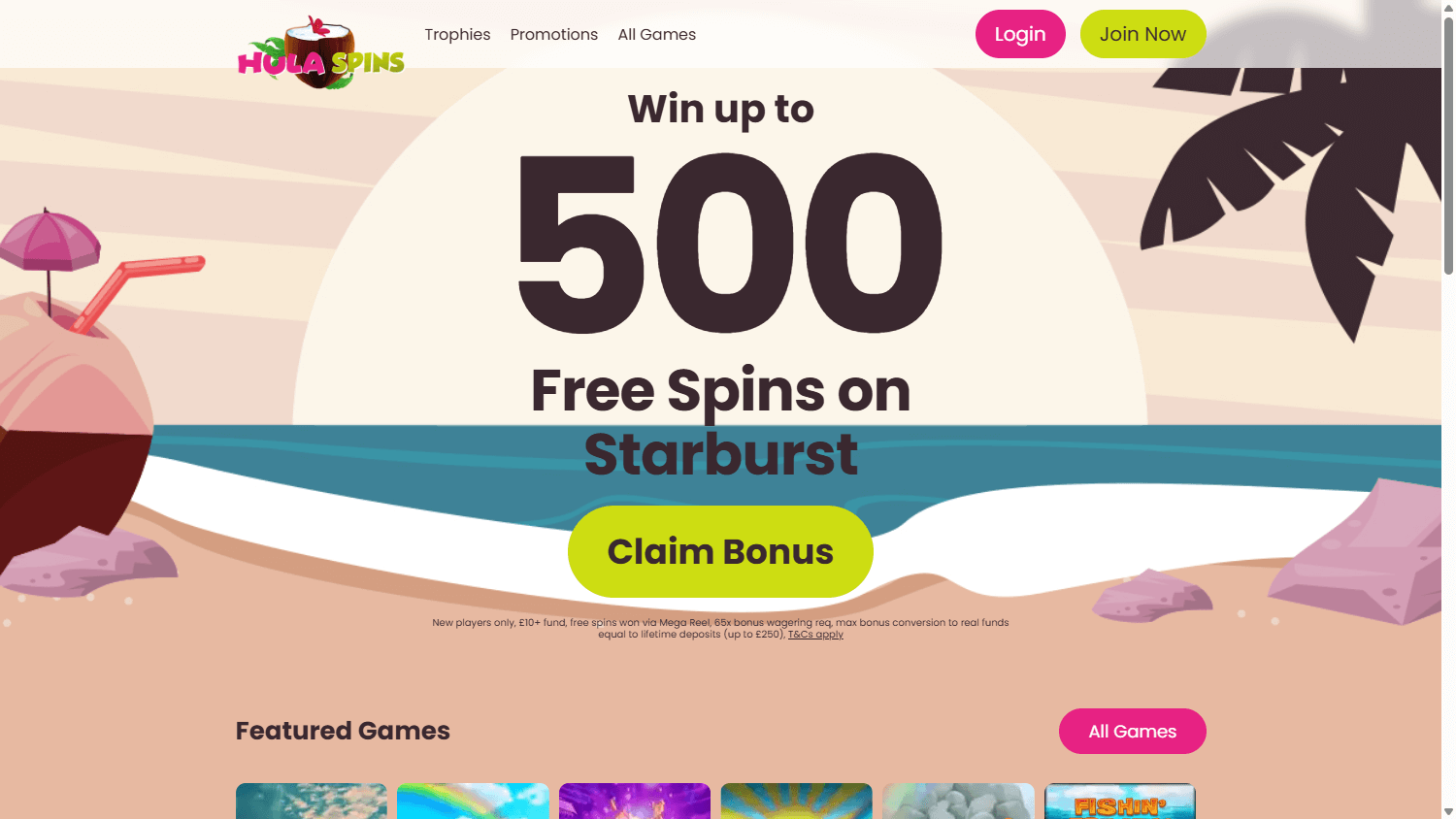hula_spins_casino_homepage_desktop