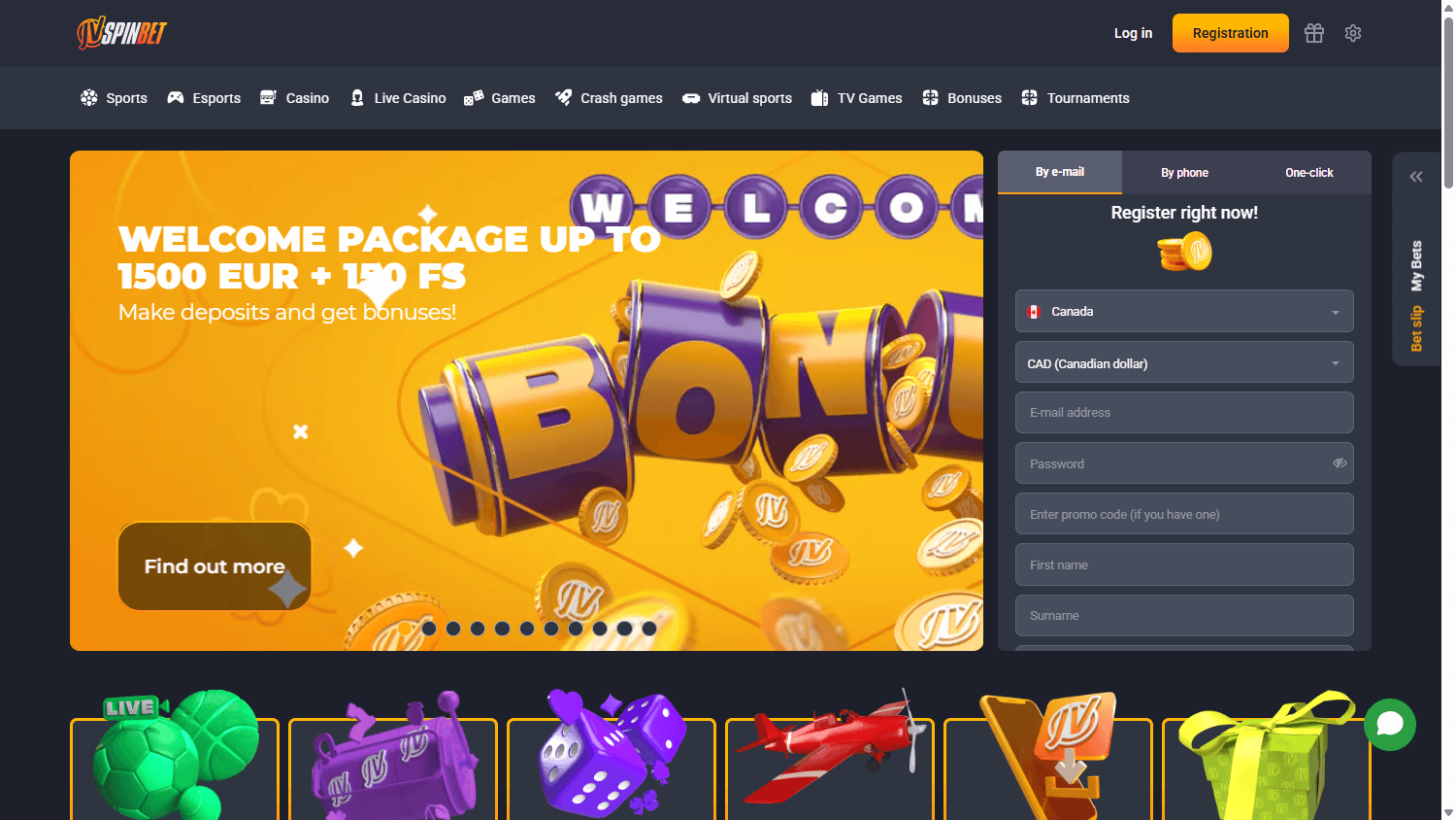 jvspinbet_casino_homepage_desktop