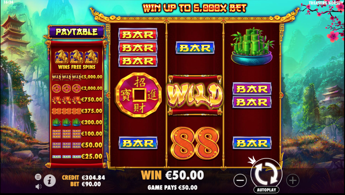 Treasure Horse slot win