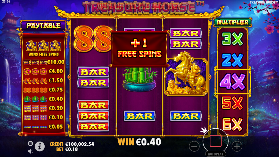 Treasure Horse extra free spin