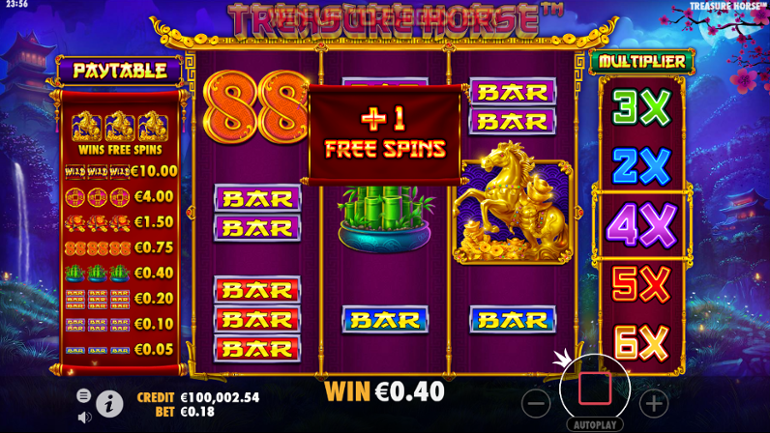 Treasure Horse extra free spin