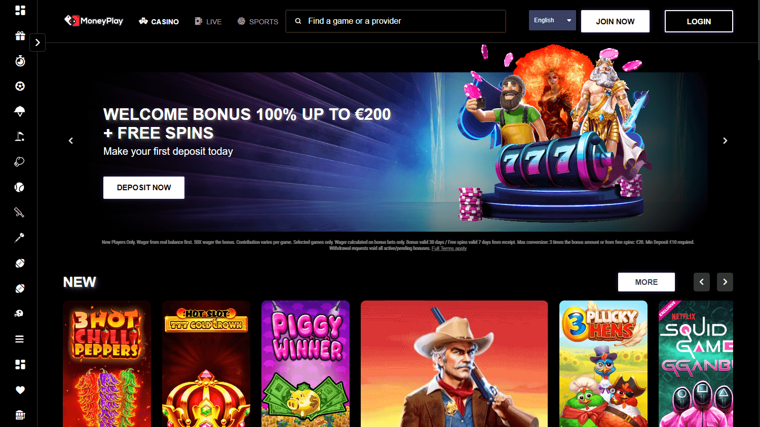 MoneyPlay_Casino_homepage_desktop