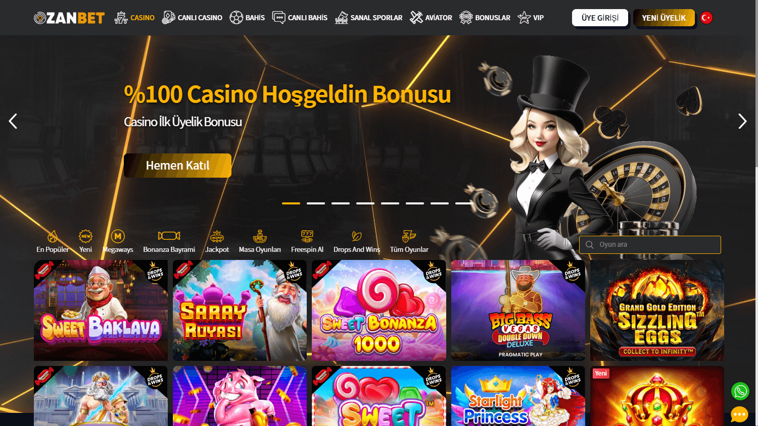 ozanbet_casino_homepage_desktop