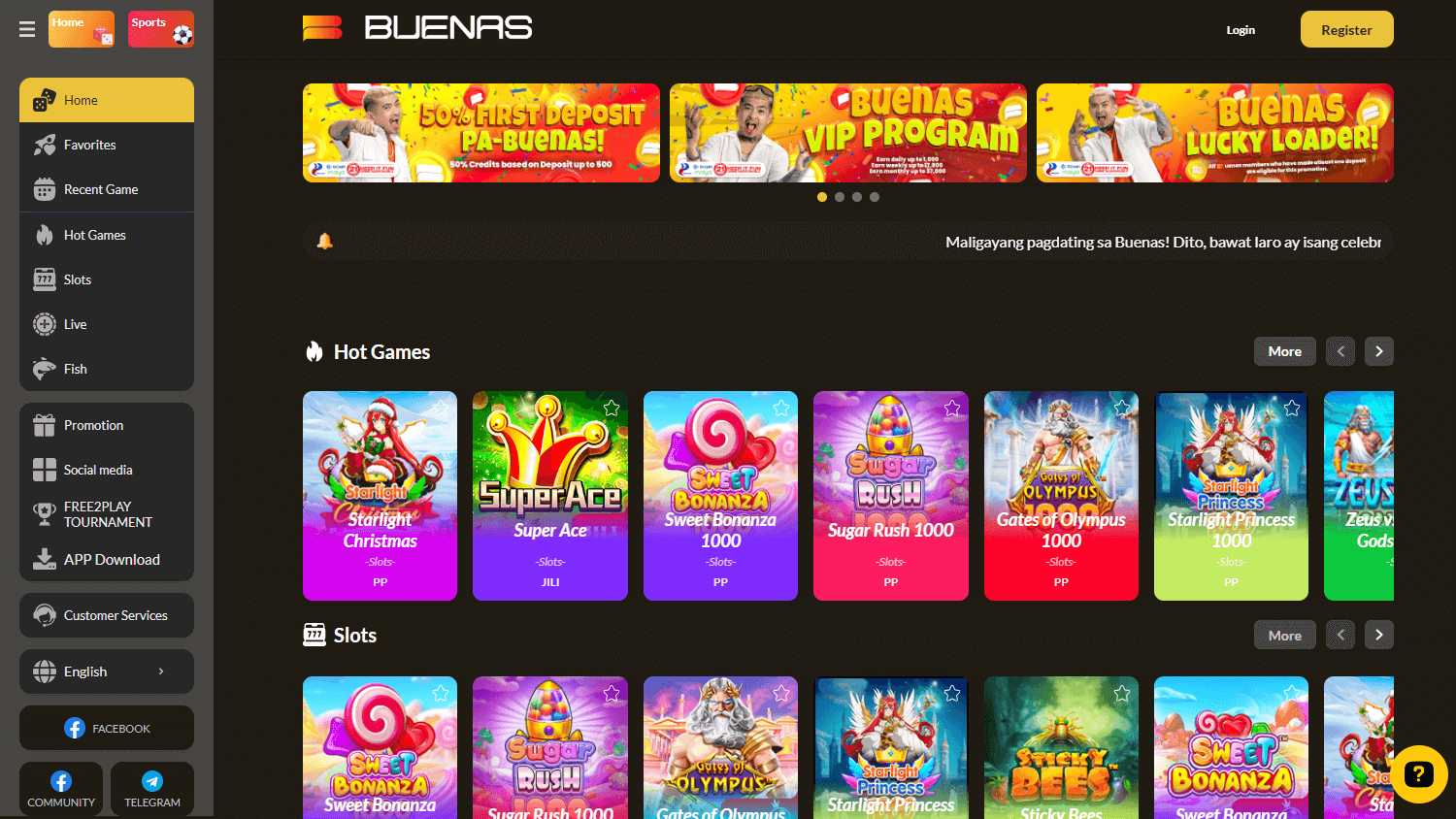 buenas_casino_homepage_desktop