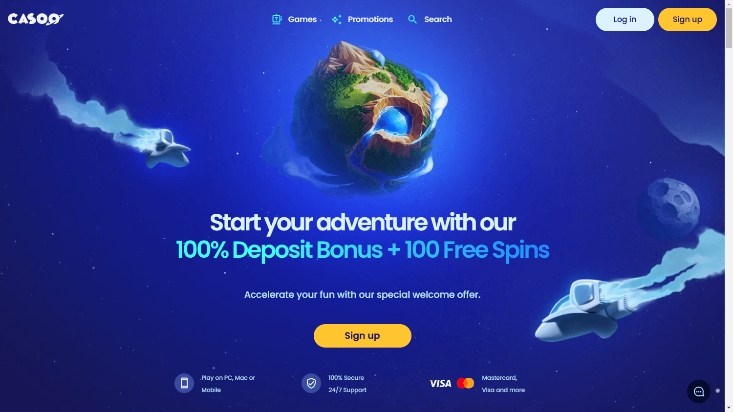 Casoo_Casino_homepage_desktop