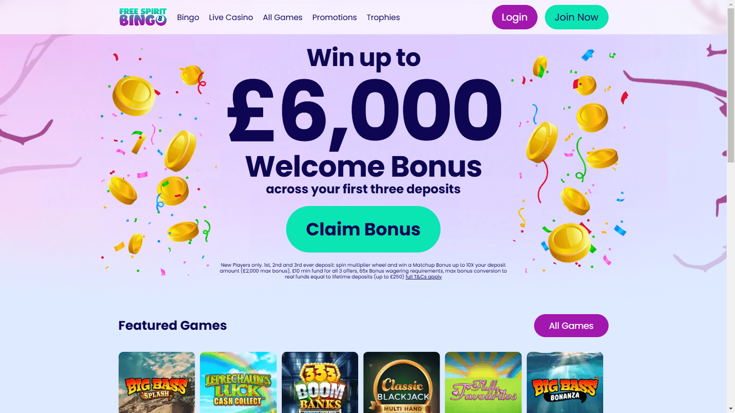 Free_Spirit_Bingo_Casino_homepage_desktop