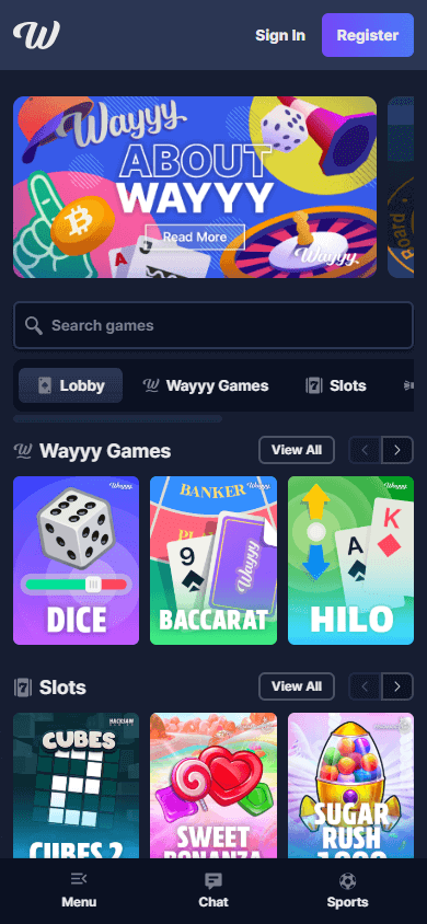 Wayyy_Casino_homepage_mobile